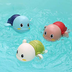 3 Juguetes de Tortugas de Baño para Bebés
