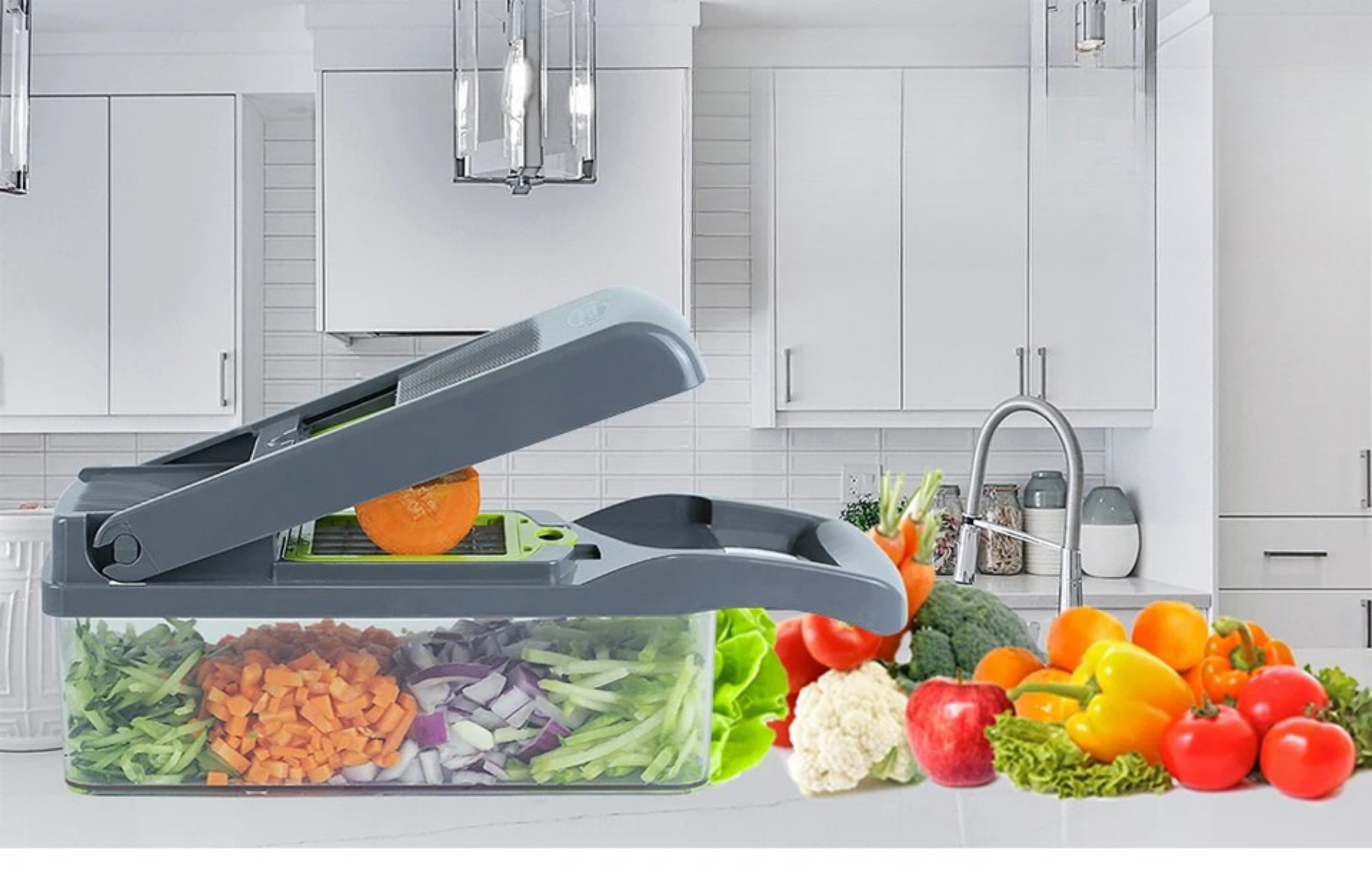 Cortador de Verduras Multifuncional 12 en 1