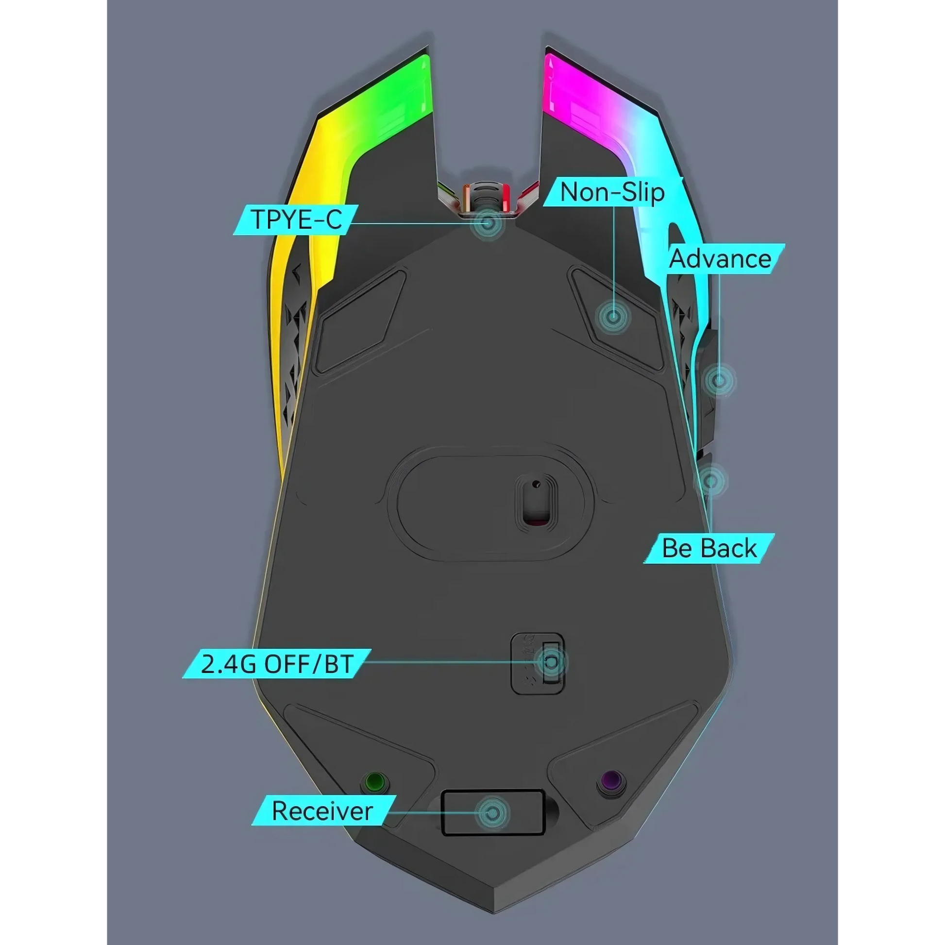 Mouse Inalámbrico Gamer