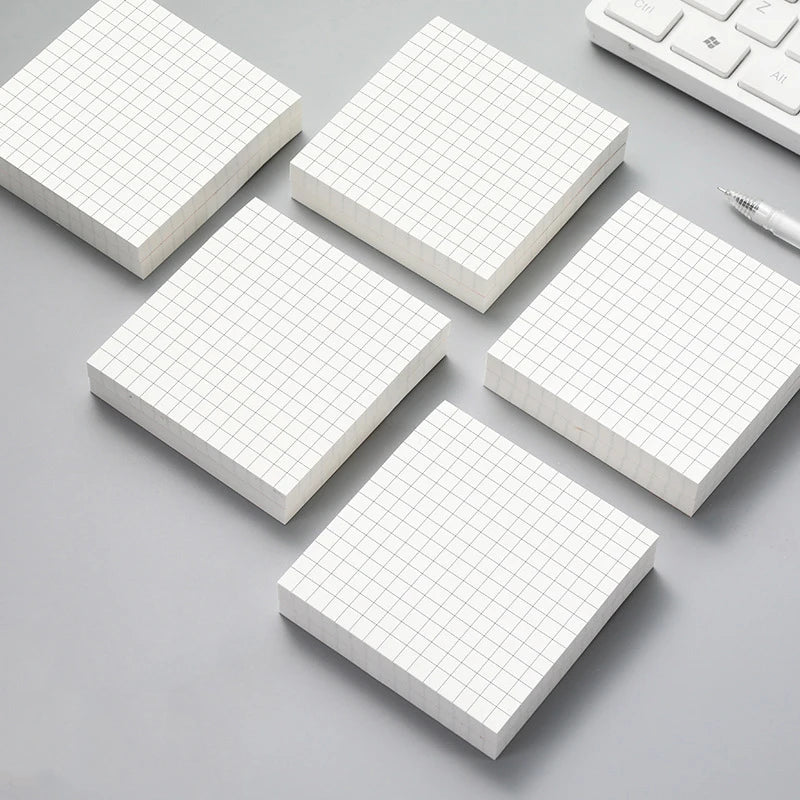 1Pcs 80Sheets Sticky Stationery Notepad Office Bookmark Sticky Notes Khaki / White /Stickers in Notebook Memo Pad