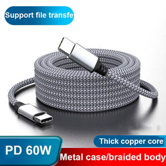 Cable de Carga Rápida Tipo C a tipo C de 60 W