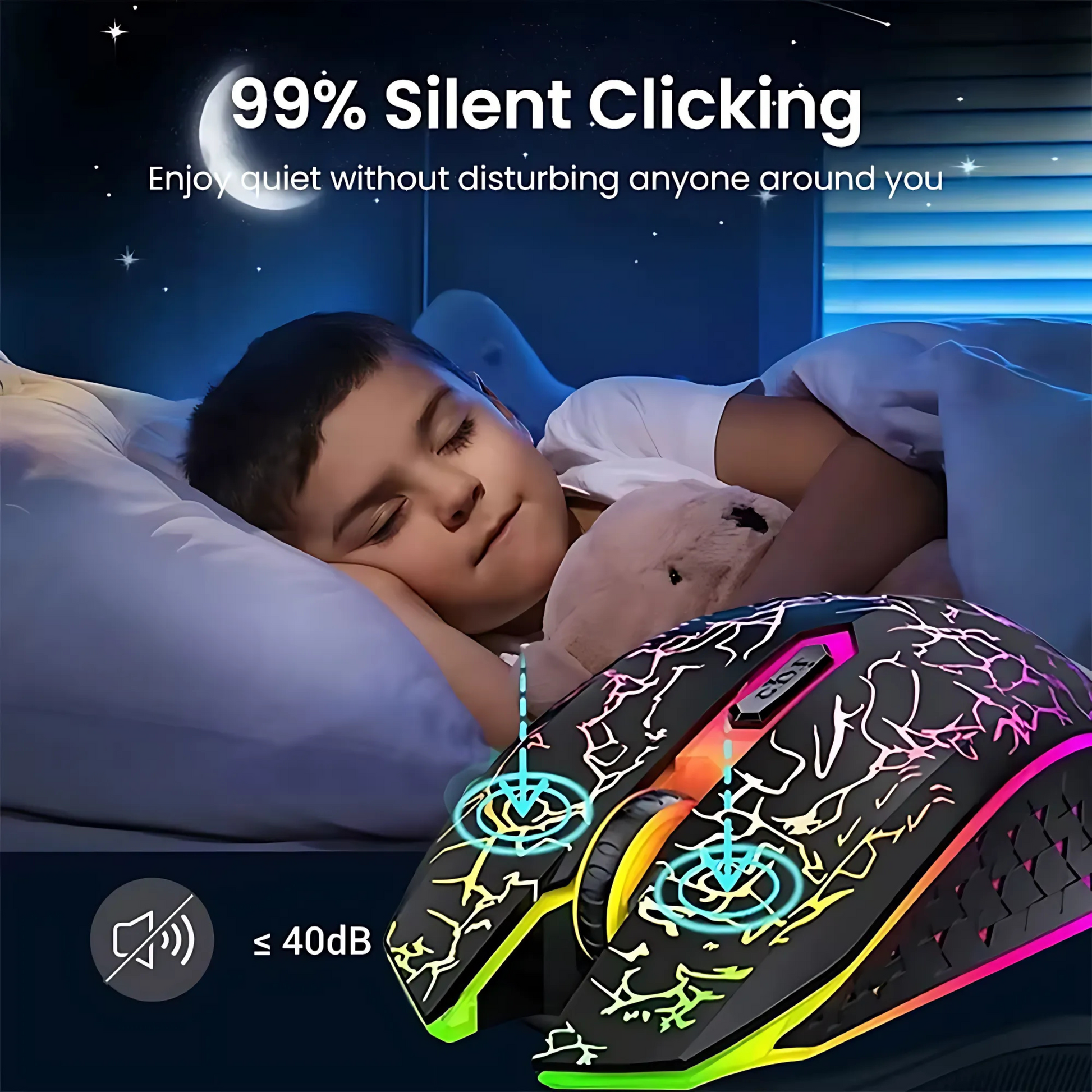 Mouse Inalámbrico Gamer
