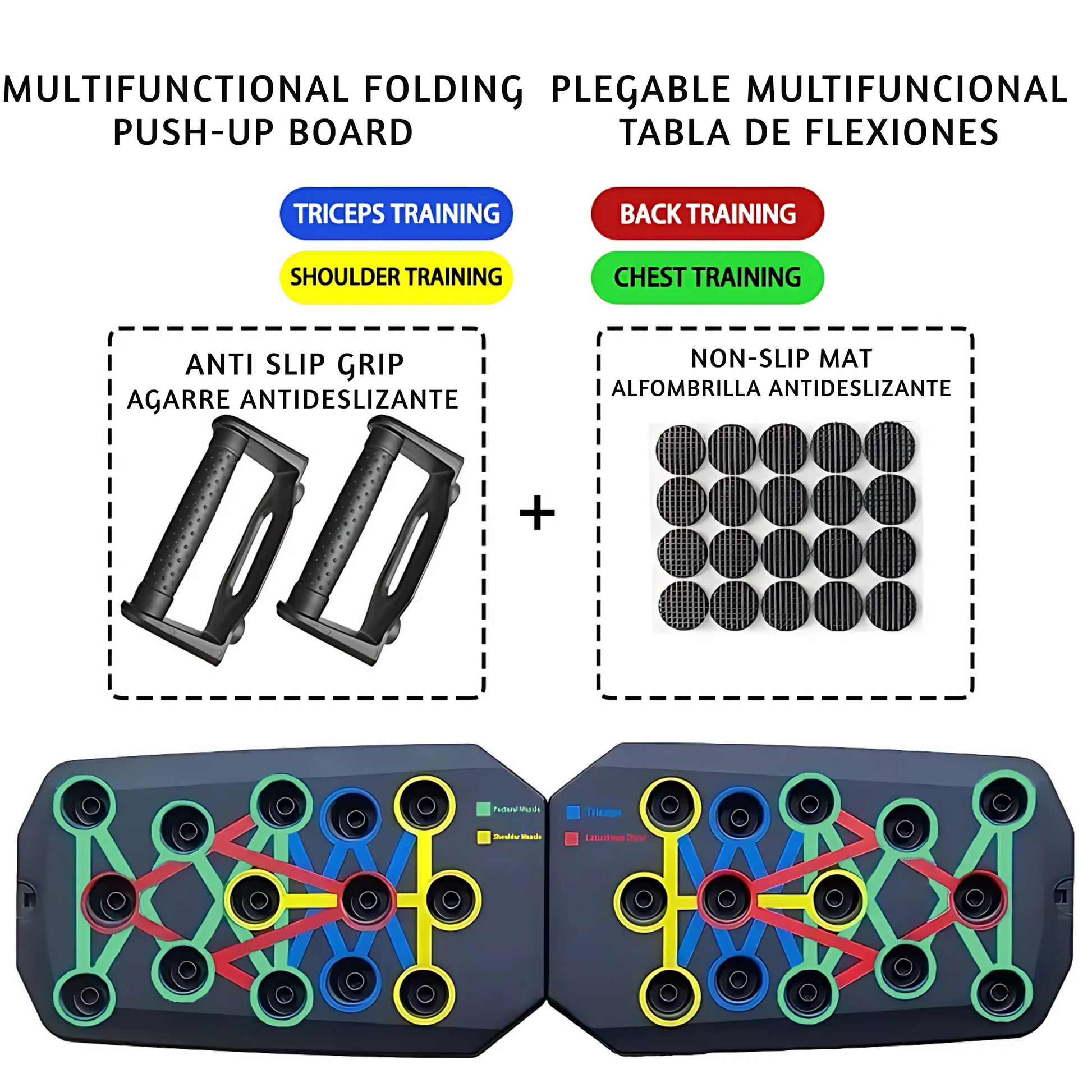 Tabla de Flexiones Portátil y Multifuncional