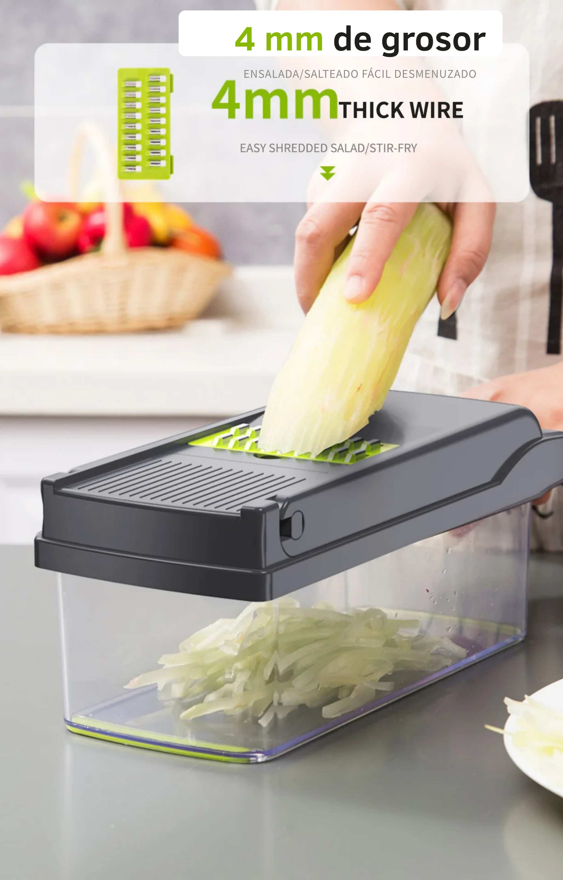 Cortador de Verduras Multifuncional 12 en 1