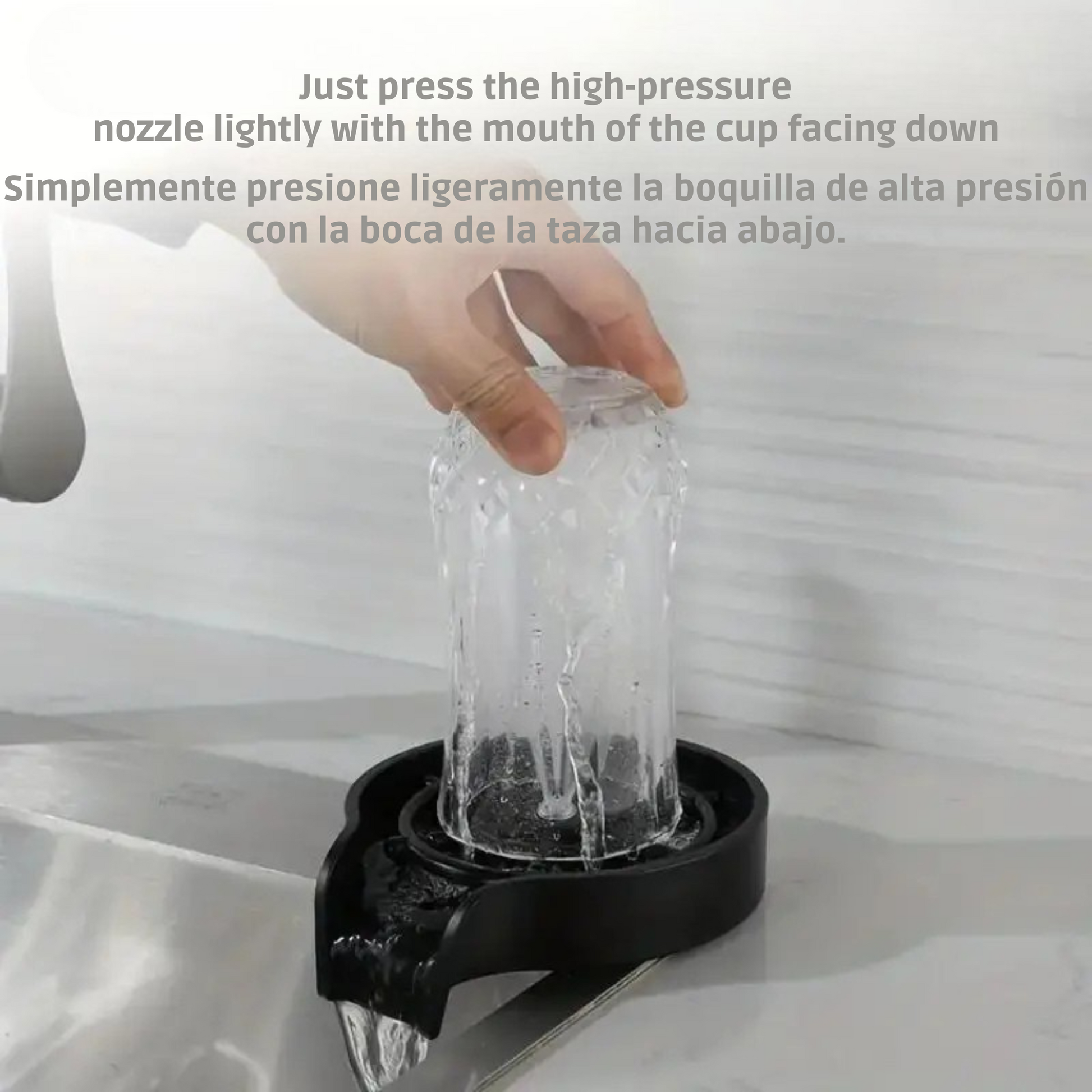 Limpiador de Vasos para Fregadero de Cocina