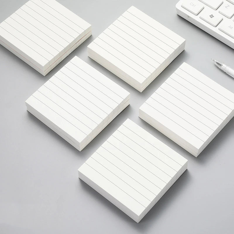 1Pcs 80Sheets Sticky Stationery Notepad Office Bookmark Sticky Notes Khaki / White /Stickers in Notebook Memo Pad